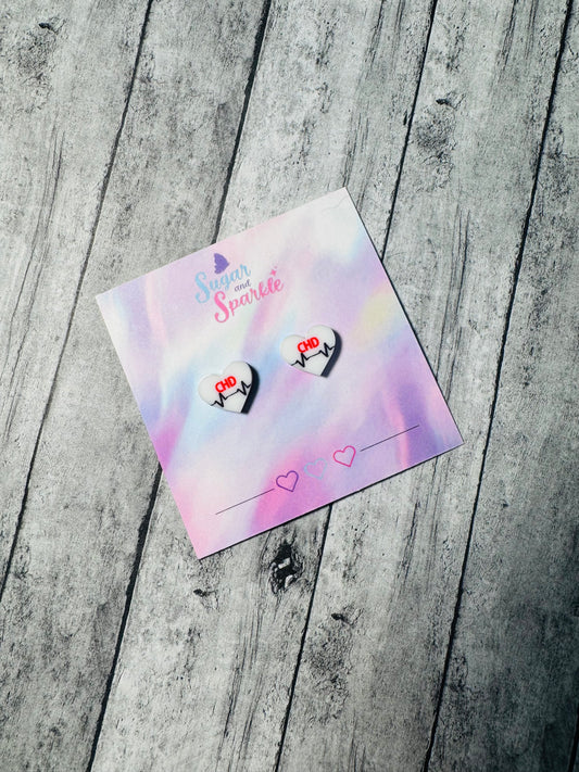 CHD Heart Earrings