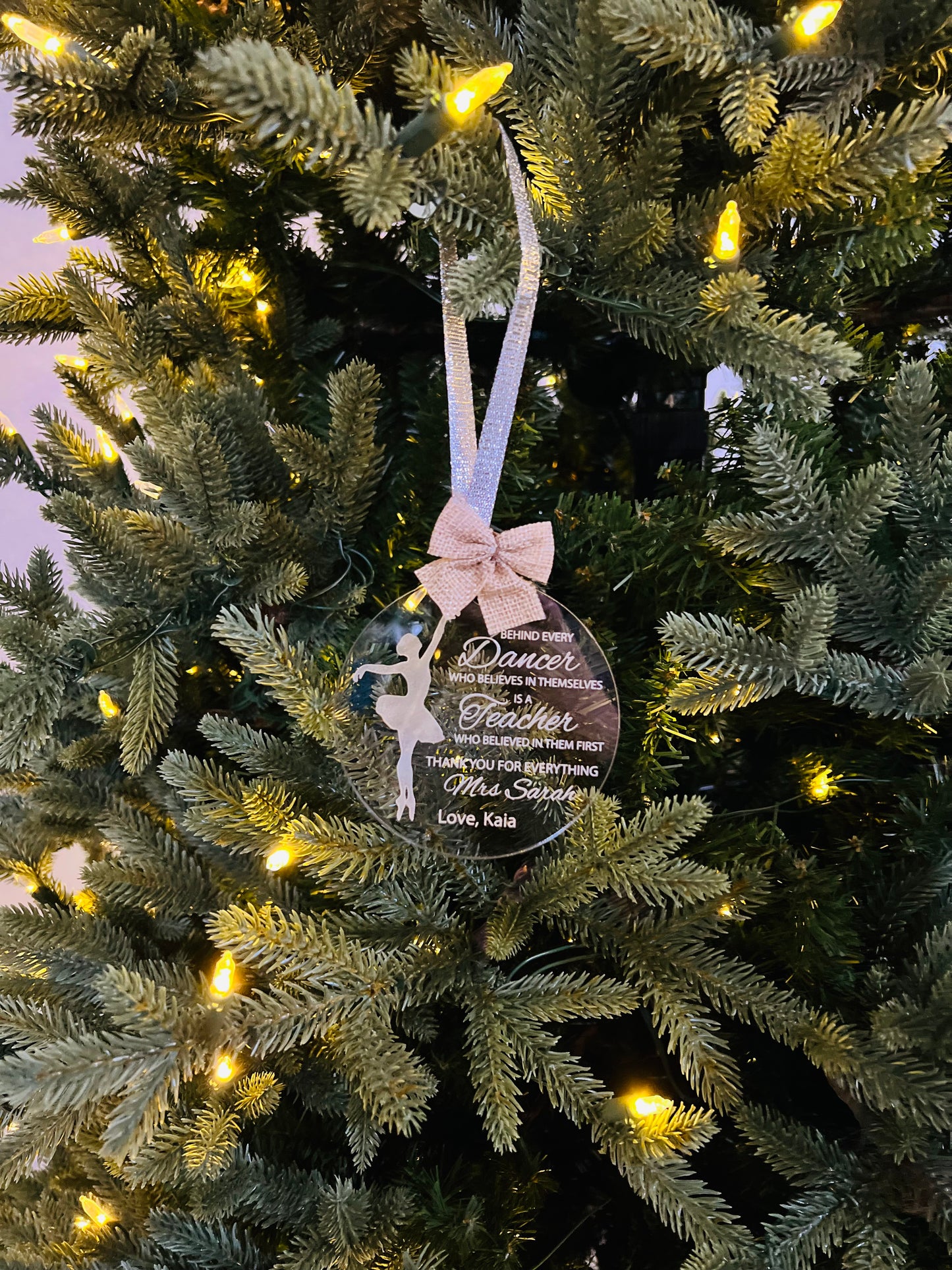 Dance/Ballet Teacher Ornament