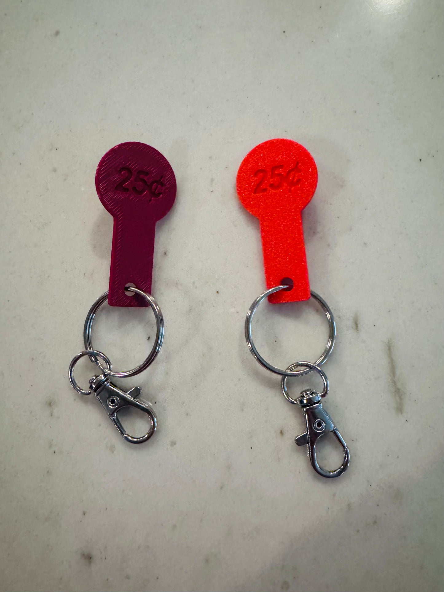 Aldi Quarter Keychain