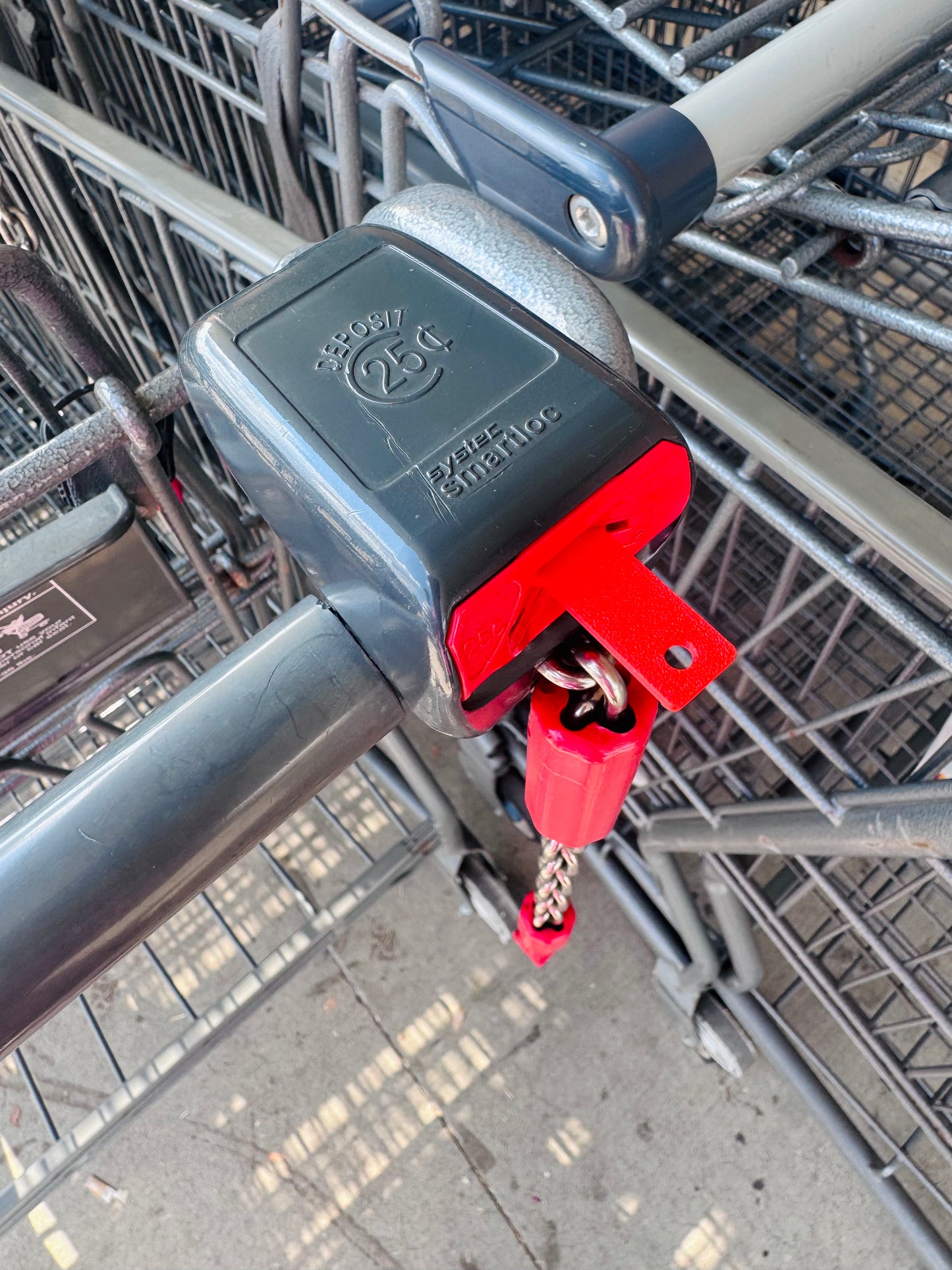 Aldi Quarter Keychain