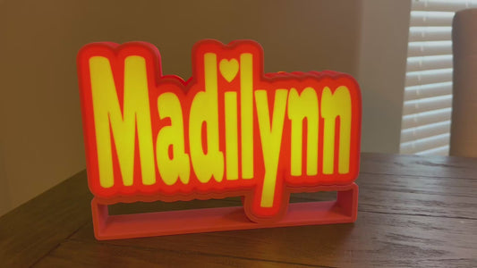 Name Light Box
