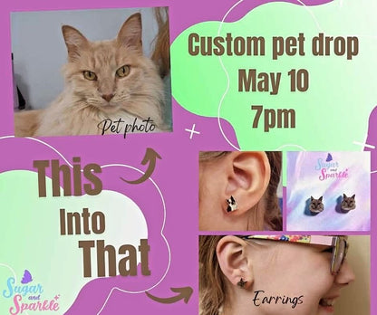 Turn your Pet Photo into Earrings!