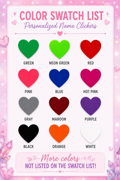 Personalized Name Fidget Clickers
