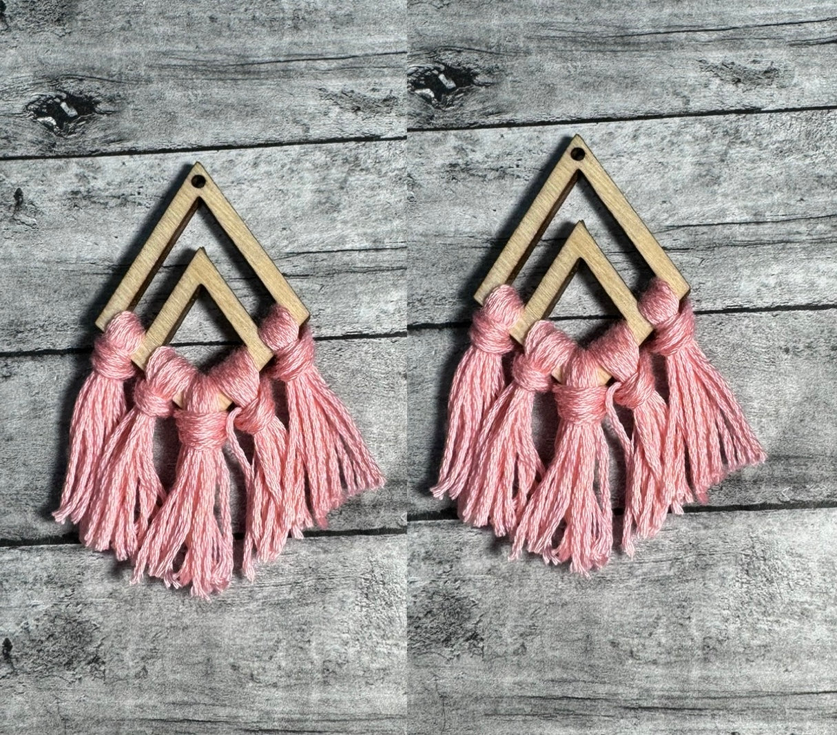 Double Diamond Macrame Dangly