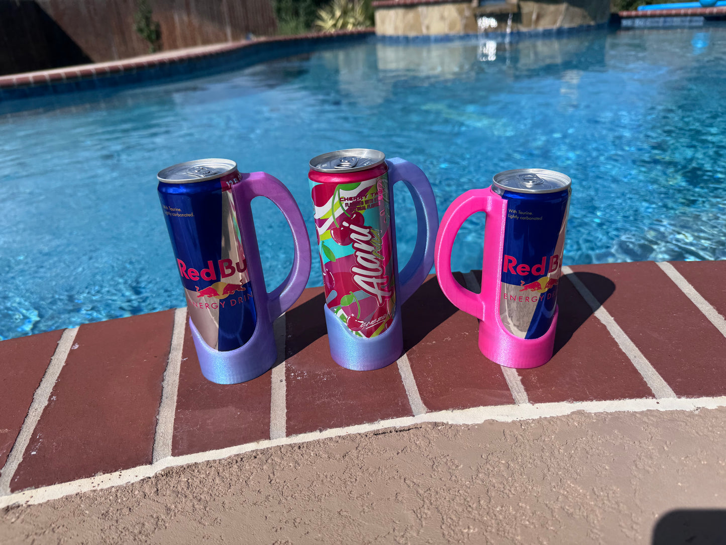 Holographic/ Glitter Energy Drink Holders