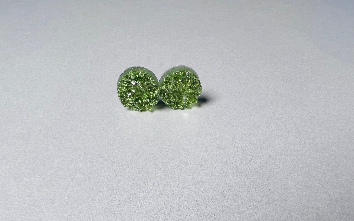 8mm Glitter Sparkle Earrings