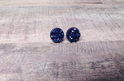 10mm Glitter Sparkle Earrings