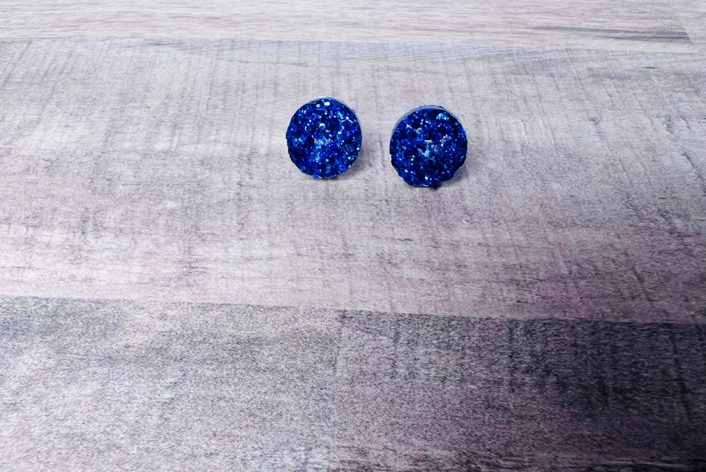 10mm Glitter Sparkle Earrings