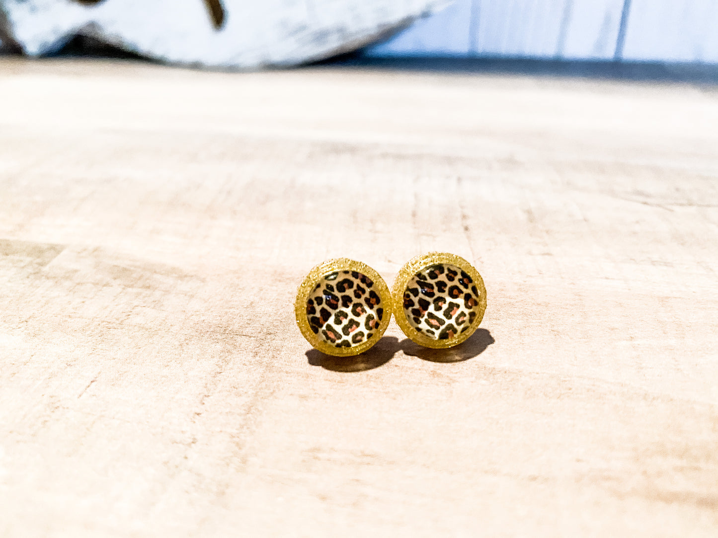 Leopard Bubble Earrings