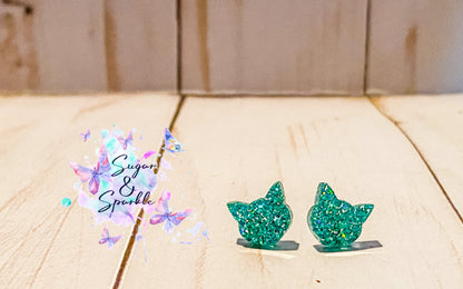 Cat Acrylic Earrings