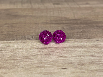 10mm Crystal Sparkle Earrings