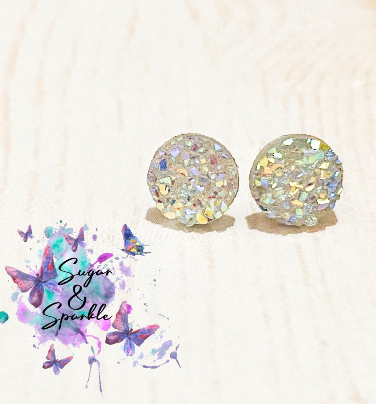 8mm Sparkle Earrings