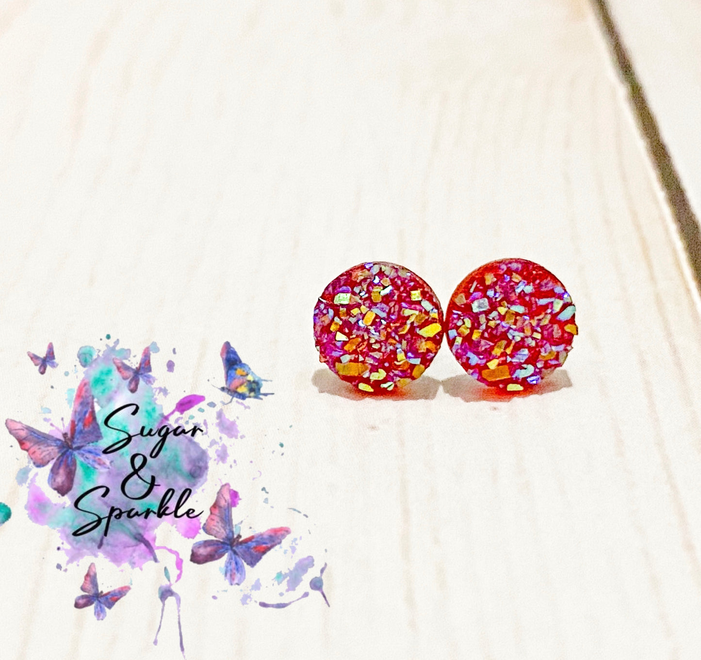 8mm Sparkle Earrings