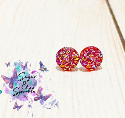 14mm Sparkle Earrings