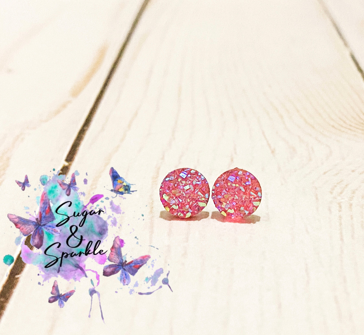 8mm Sparkle Earrings