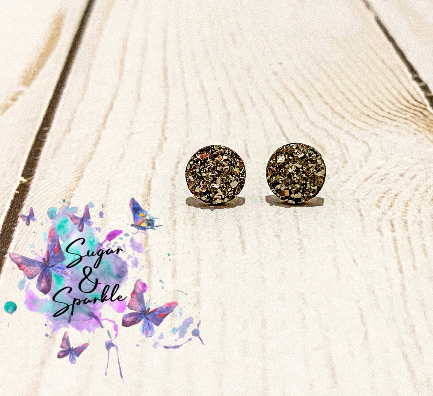 8mm Sparkle Earrings