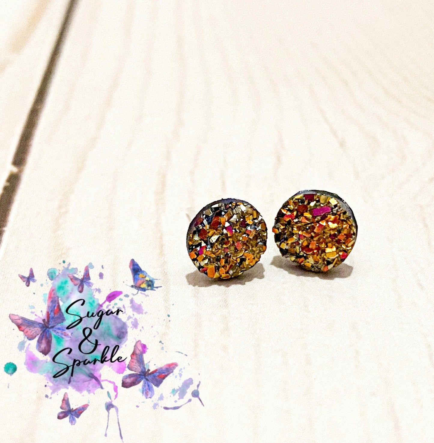 8mm Sparkle Earrings