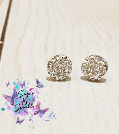 8mm Sparkle Earrings