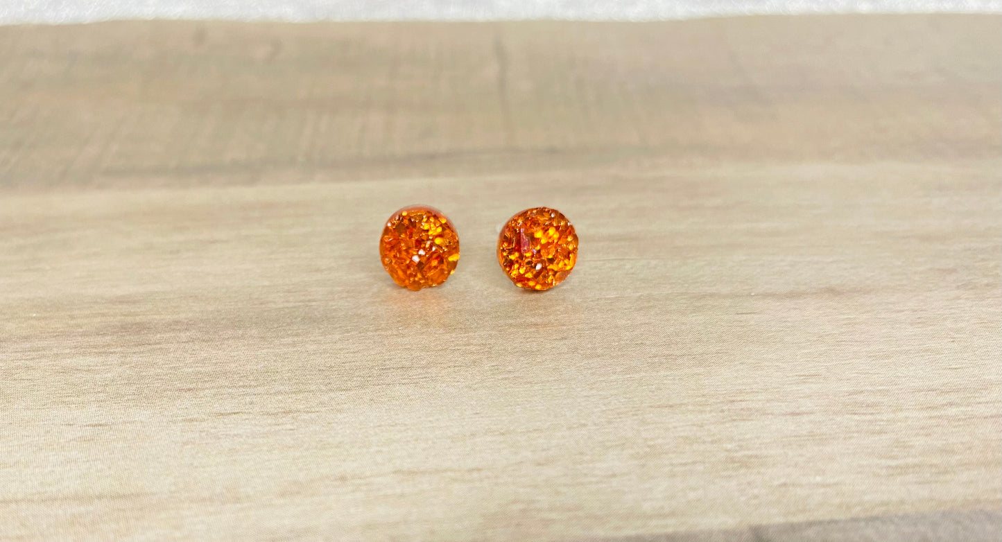 8mm Crystal Sparkle Earrings