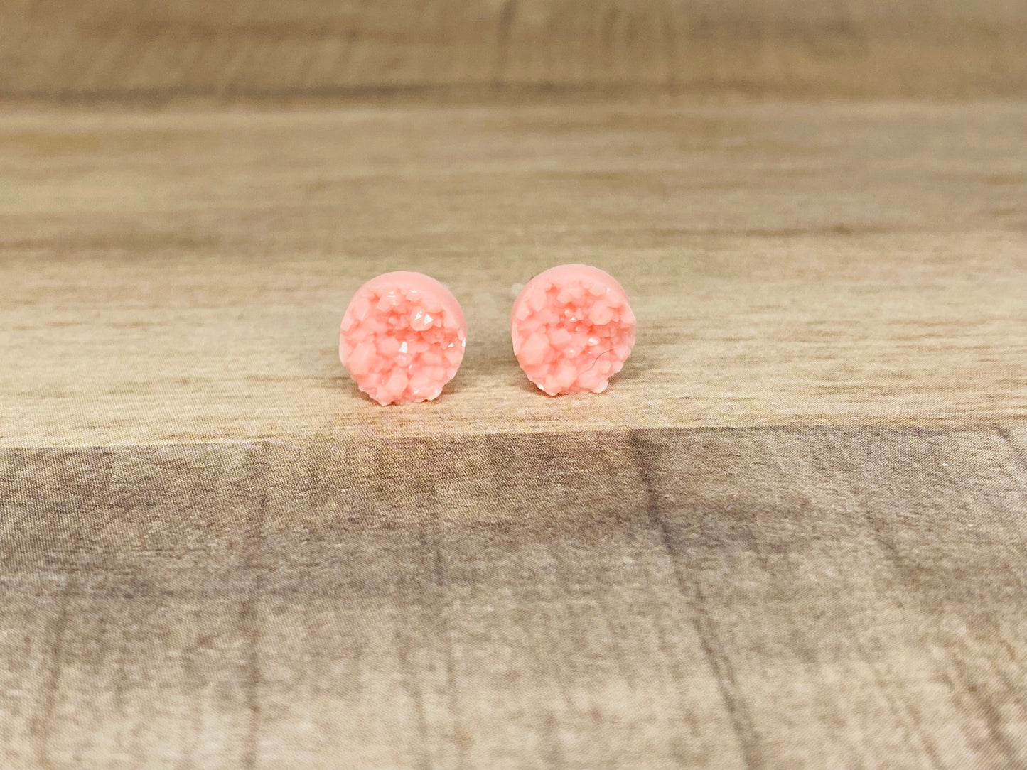 8mm Matte Sparkle Earrings