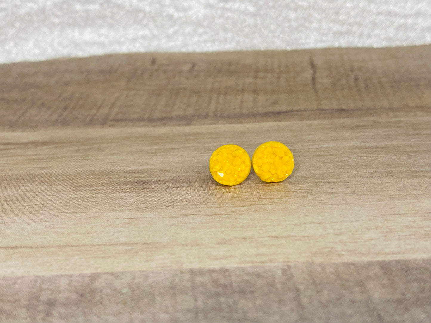 10mm Matte Sparkle Earrings