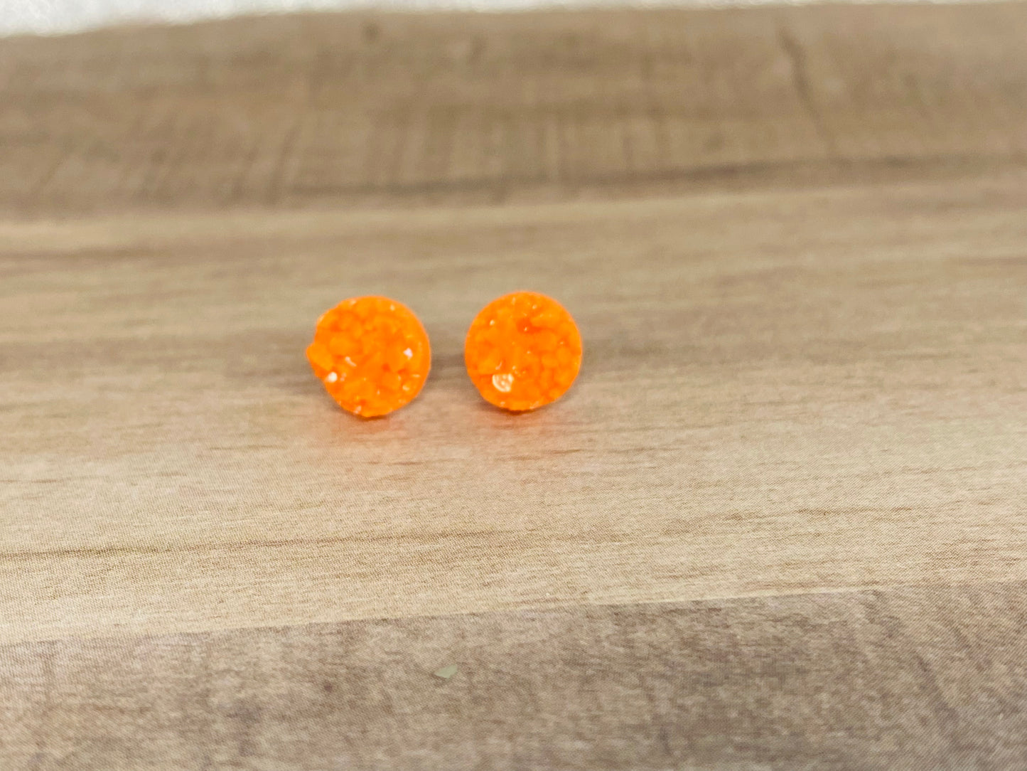 10mm Matte Sparkle Earrings