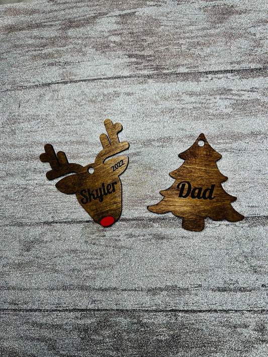 Reindeer or Tree Tag/Ornament