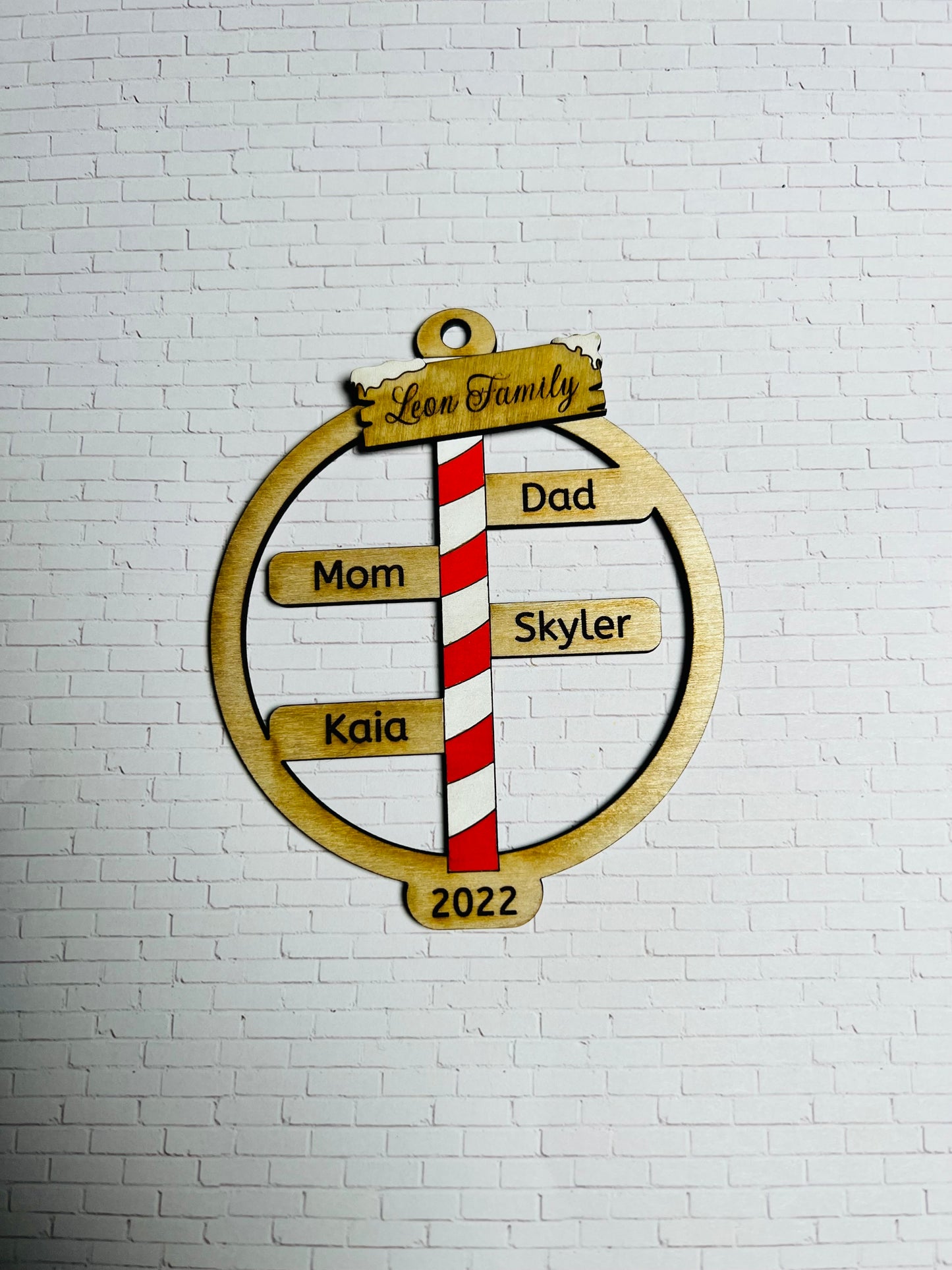 Family Pole  Ornament