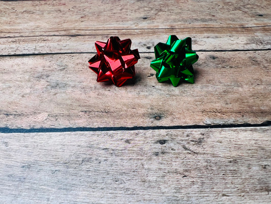 Christmas Bow Earrings