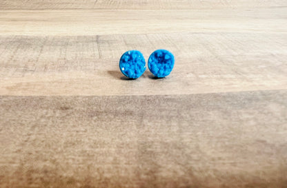 10mm Matte Sparkle Earrings