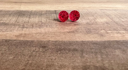 8mm Crystal Sparkle Earrings