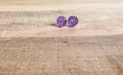 8mm Crystal Sparkle Earrings