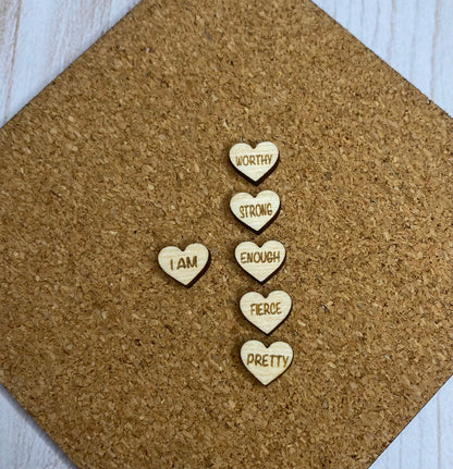 Wood Affirmation Earrings