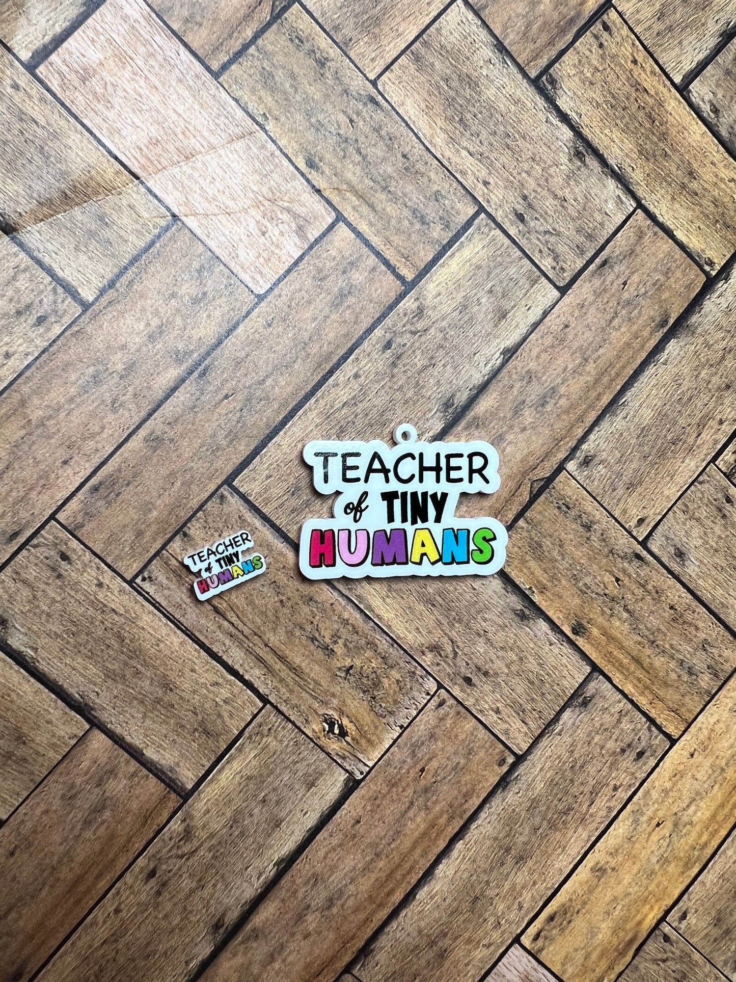 Acrylic Dangly Teacher Earrings