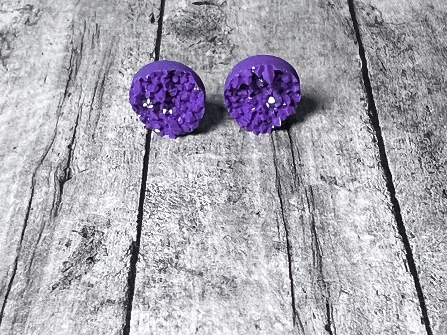 10mm Matte Sparkle Earrings