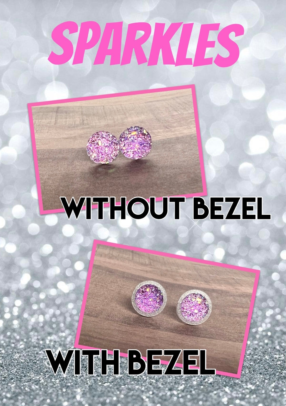 Add Bezel to Sparkle Earring