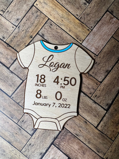 Baby Onesie Ornament